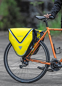ROCKBROS Large Triangle Bicycle Saddlebag in Yellow