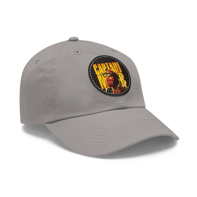 Custom Twill Hat with Leather Patch