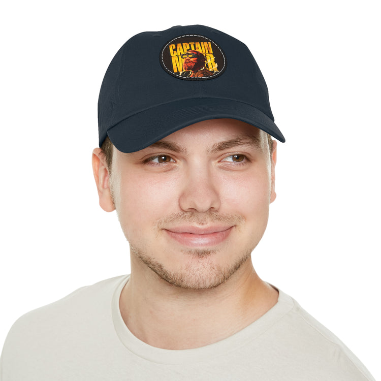 Custom Twill Hat with Leather Patch