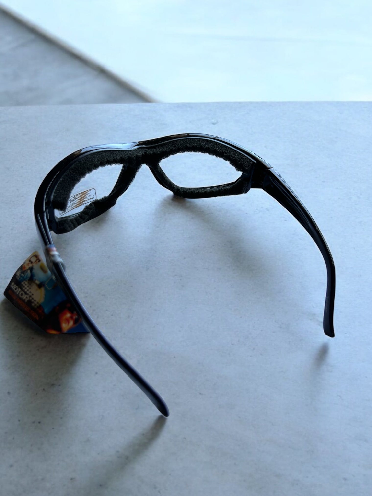 Mountain Shades Redline Sunglasses, Shiny Black with Clear Lenses