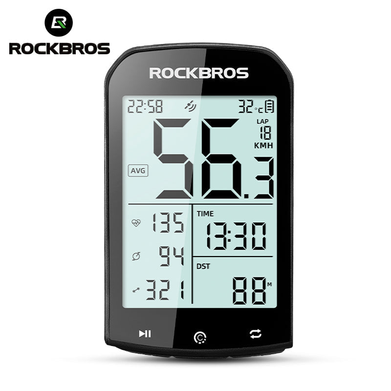 ROCKBROS Wireless Bike Computer - ANT+ Bluetooth, Multi-GPS, Waterproof