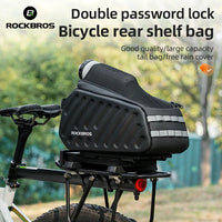 ROCKBROS Hard Shell EVA Bike Rack Bags Waterproof with Lock 7.5L
