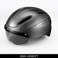 ROCKBROS Ultralight Magnetic Goggles Rear Light Cycling Helmet