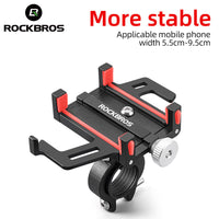 ROCKBROS Bike Mobile Phone Holder CNC Aluminum Bracket Five Claws Phone Holder