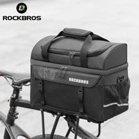 ROCKBROS 11L Insulated Bike Trunk Cooler Bag - Rear Rack Pannier, Commuter Bag