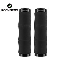 ROCKBROS Bike Grips Shock Absorption Foam Bike Handle Grips Soft Comfortable Non-Slip Double Locked on