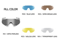 ROCKBROS Polarised Sports Sunglasses with 4 Interchangeable Lens