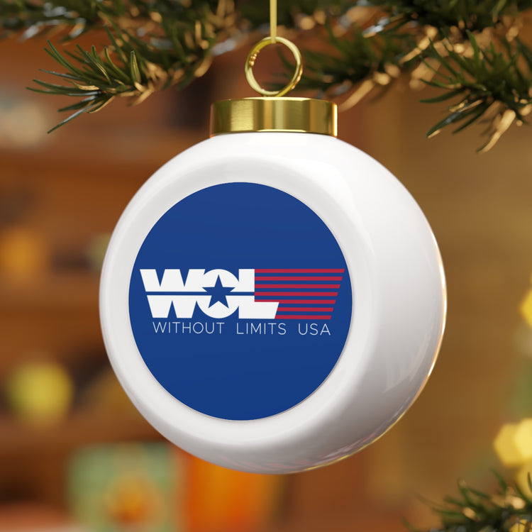 WOL USA Christmas Ball Ornament