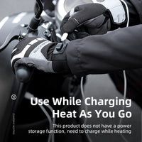 ROCKBRS Winter Gloves Cycling Electric Heated Glove USB Rechargeable Touchscreen