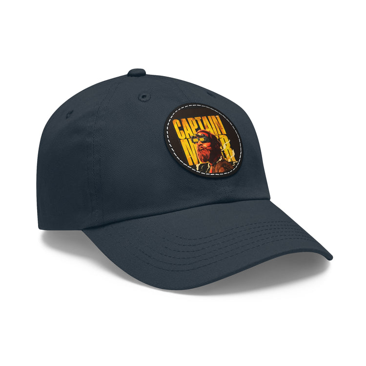 Custom Twill Hat with Leather Patch