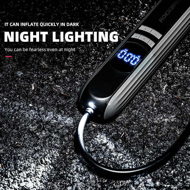 ROCKBROS Electric Bike Pump with Intelligent Digital Display