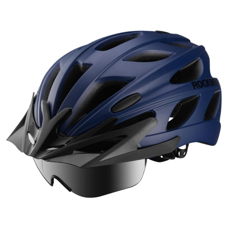 ROCKBROS Lightweight Cycling Helmet with Removable Goggles  Sun Visor