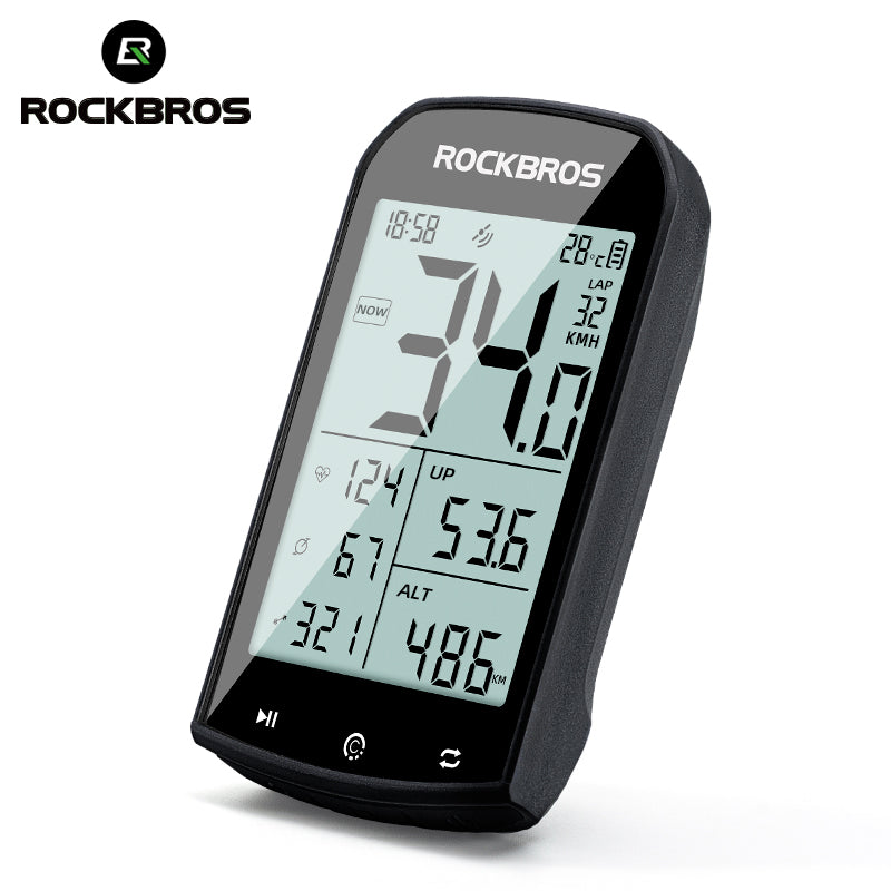 ROCKBROS Wireless Bike Computer - ANT+ Bluetooth, Multi-GPS, Waterproof