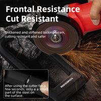 ROCKBROS Motorcycle Bicycle U-Lock Anti-Theft Thickened MTB Bike Lock Alloy Steel 3 Keys