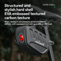 ROCKBROS 3D Shell Saddle Bike Seat Bag with Light Tail