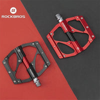 ROCKBROS Super Lightweight Bike Pedals in Black or Red (Pair)