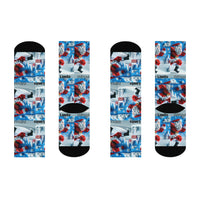 Running Santa Cushioned Crew Socks