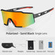 ROCKBROS-Blue Full Frame Photochromic Cycling Sunglasses