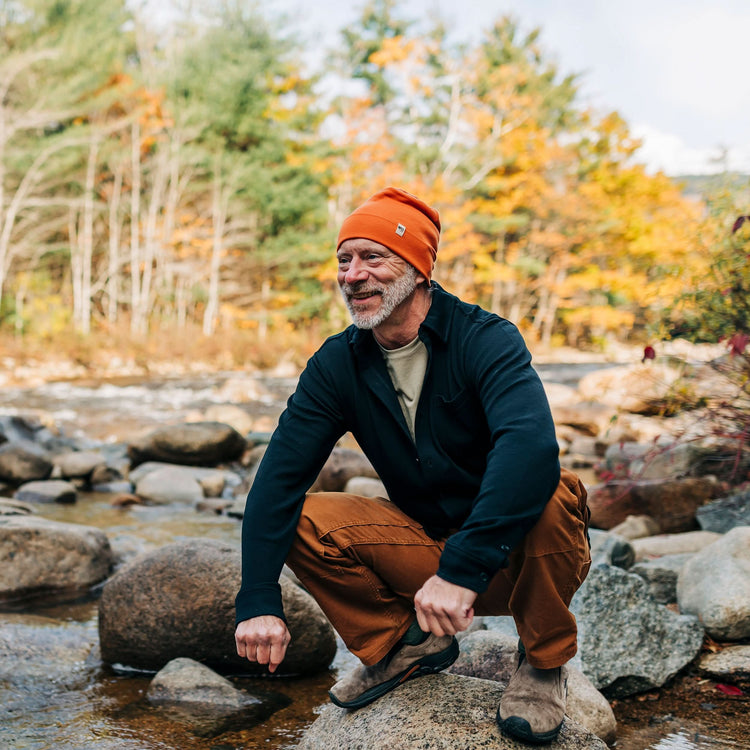 Lightweight - Ridge Cuff Beanie 100% Merino Wool