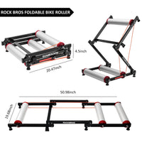 ROCKBROS Foldable Indoor Bike Roller Trainer - Quiet and Portable
