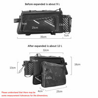 Pro Bicycle Rear Rack Bag with Extra Pockets