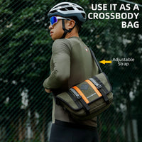 ROCKBROS Bike Handlebar Multifunctional Crossbody Bag with Shoulder Strap