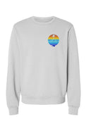 White Lake Half Sponge Fleece Crew Neck Sweatshirt