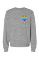White Lake Half Sponge Fleece Crew Neck Sweatshirt