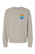 White Lake Half Sponge Fleece Crew Neck Sweatshirt