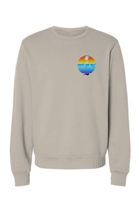 White Lake Half Sponge Fleece Crew Neck Sweatshirt