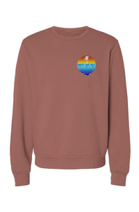 White Lake Half Sponge Fleece Crew Neck Sweatshirt