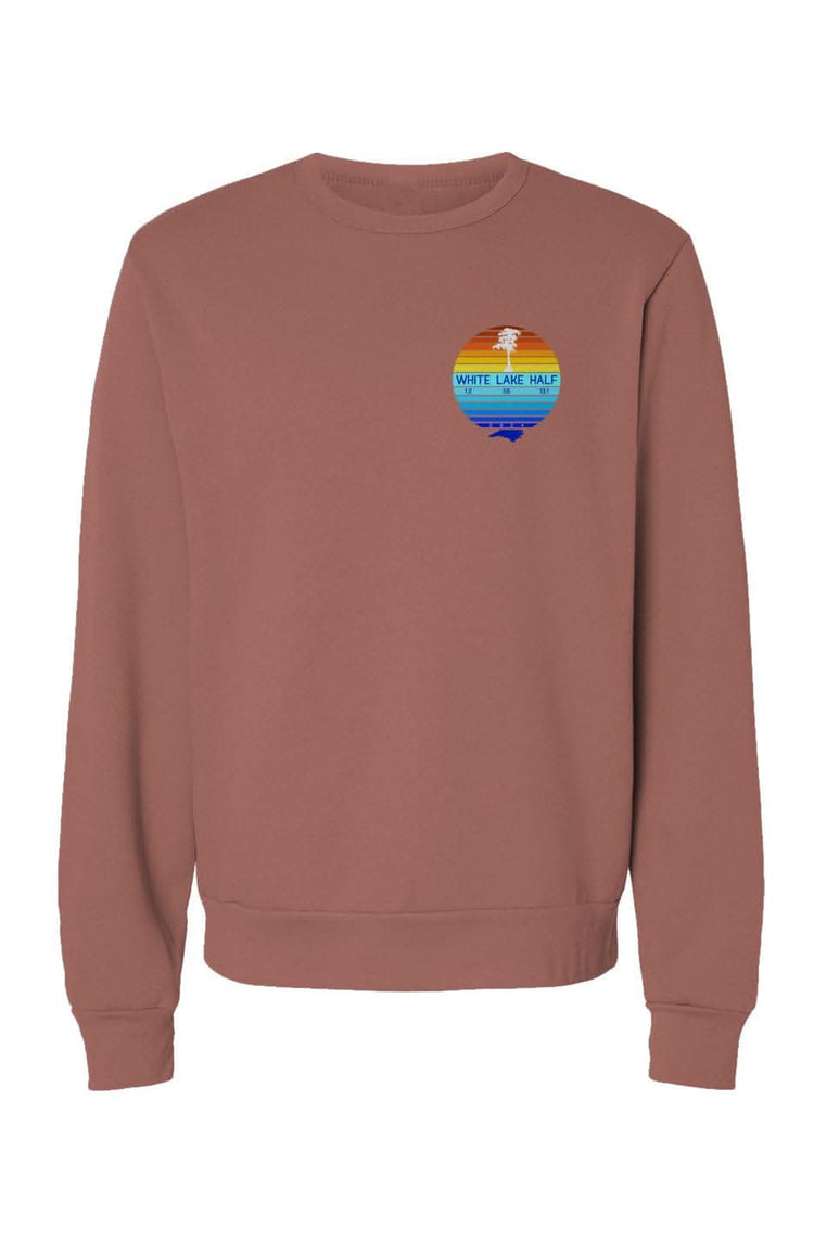 White Lake Half Sponge Fleece Crew Neck Sweatshirt