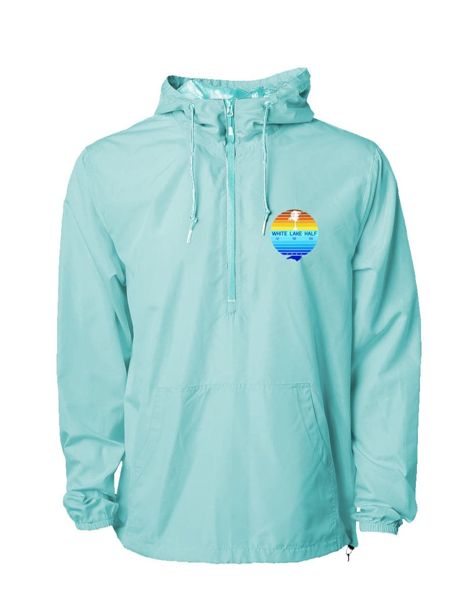 White Lake Half Lightweight Pullover Windbreaker