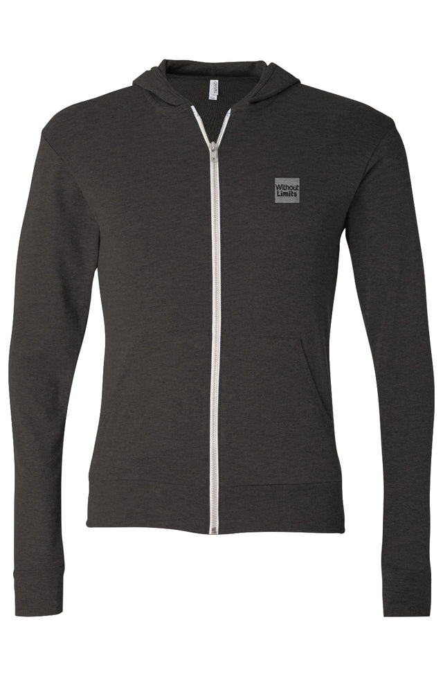 Triblend Full-Zip Lightweight Hoodie