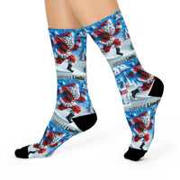 Running Santa Cushioned Crew Socks