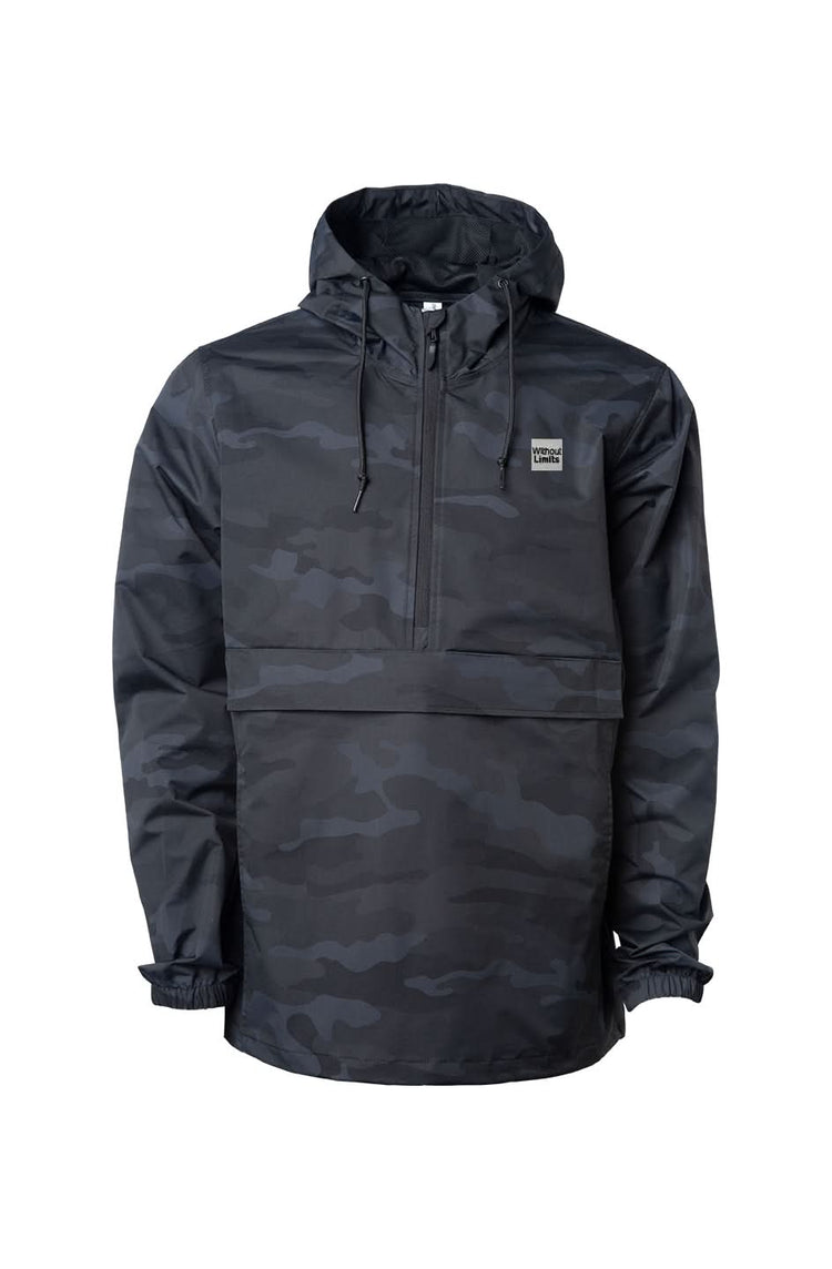 Black Camo Anorak Jacket