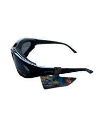Mountain Shades Redline Sunglasses, Shiny Black with Smoke Lenses