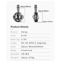 ROCKBROS ZERAY Bike Pedals Self-locking Aluminum Alloy Mountain Bike SPD CR-MO Pedals