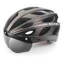 ROCKBROS Lightweight Cycling Helmet with Removable Goggles  Sun Visor