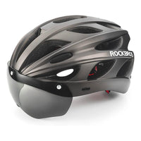 ROCKBROS Lightweight Cycling Helmet with Removable Goggles  Sun Visor