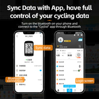 ROCKBROS Wireless Bike Computer - ANT+ Bluetooth, Multi-GPS, Waterproof