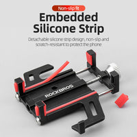 ROCKBROS Bike Mobile Phone Holder CNC Aluminum Bracket Five Claws Phone Holder