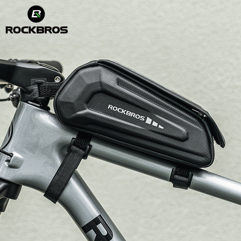 ROCKBROS Bicycle Phone Bag 1.7L 6.8in Waterproof Bike Cycling Frame Bag Top Tube Bag