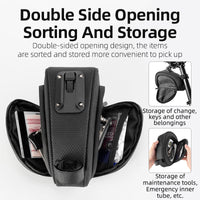 ROCKBROS Bike Saddle Bag Bike Bag Under Seat Bag Bicycle Seat Pack Pouch