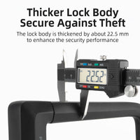 ROCKBROS Motorcycle Bicycle U-Lock Anti-Theft Thickened MTB Bike Lock Alloy Steel 3 Keys