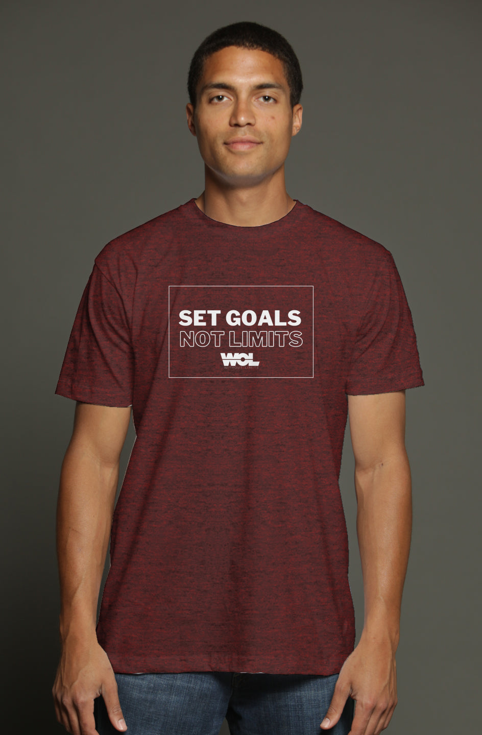 Set Goals Not Limits Triblend Tee