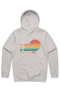 White Lake Half Men's Stencil Hoodie