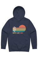 White Lake Half Men's Stencil Hoodie