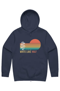 White Lake Half Men's Stencil Hoodie