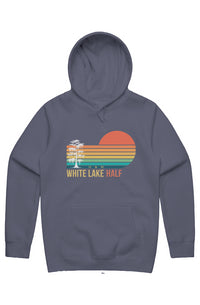 White Lake Half Men's Stencil Hoodie